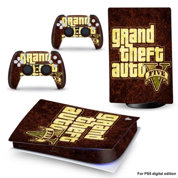 GRAND THEFT AUTO 5 PS5 console and controller skins
